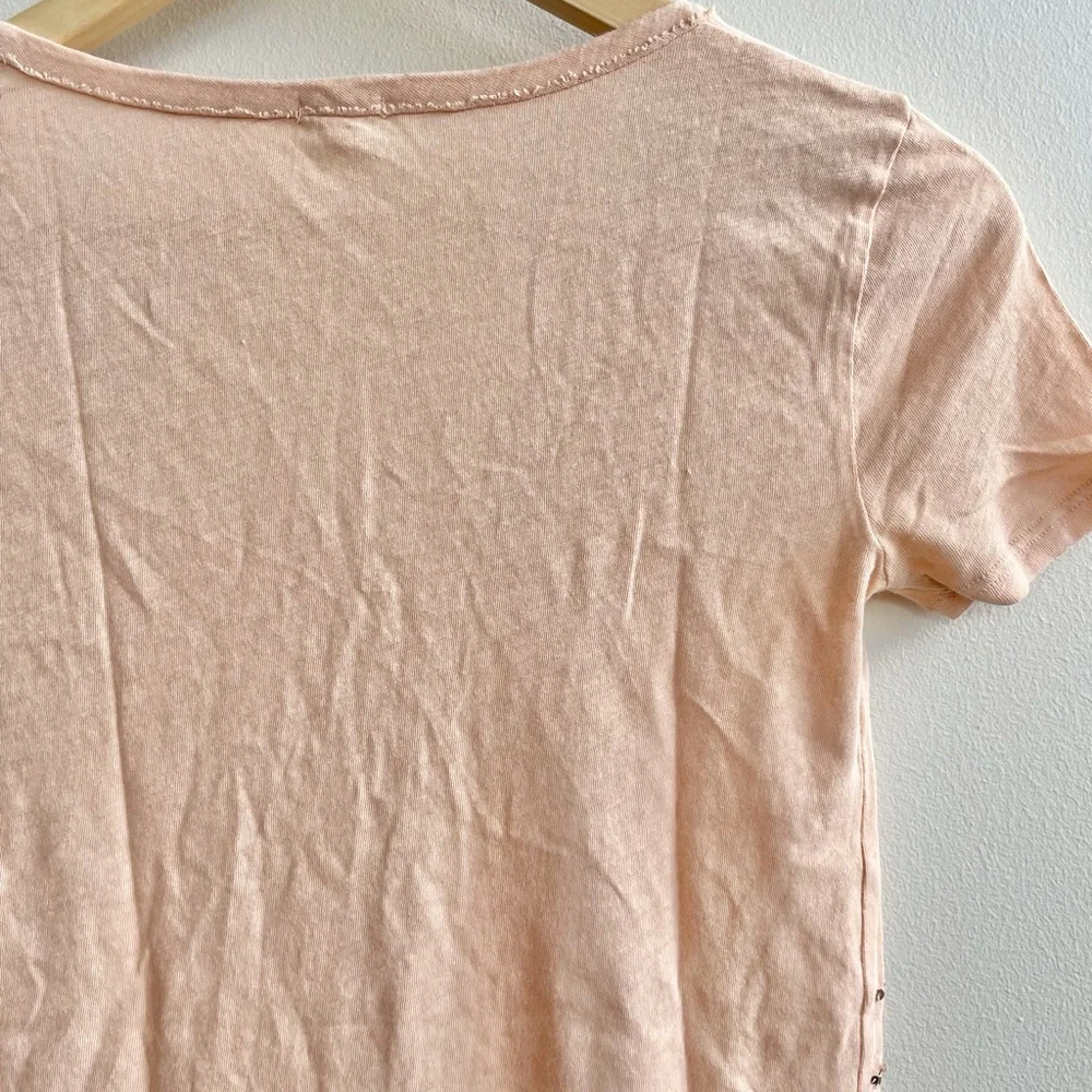 J.Crew Peach Sequin Tee